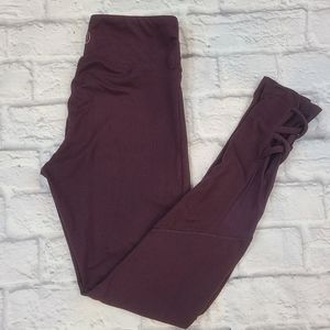 Balance Collection Maroon Leggings Size S